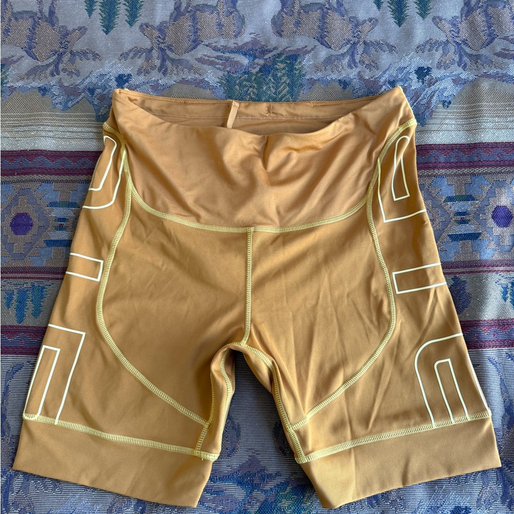 Yellow Biker Nike Air Shorts spandex women’s L